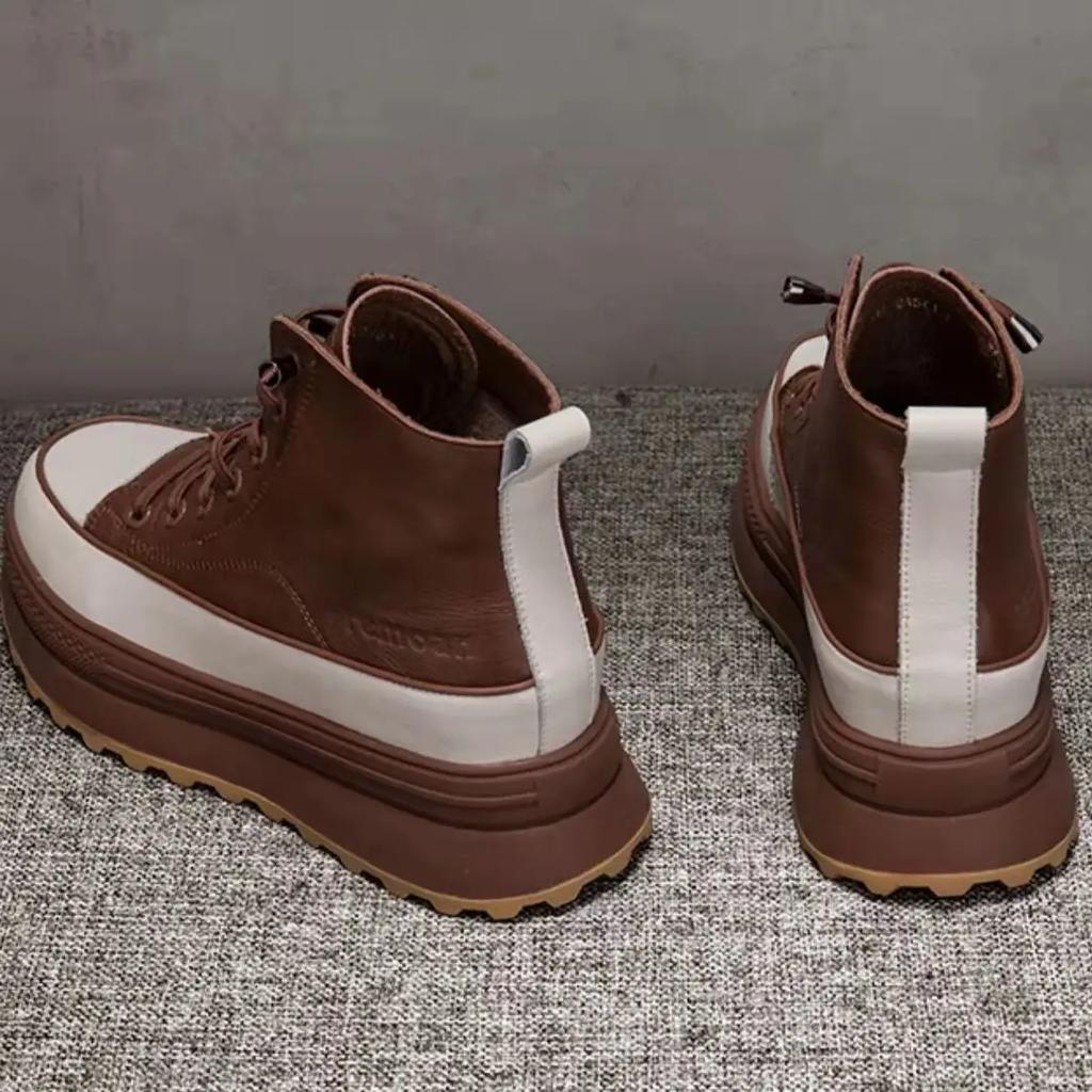 Ankle Boots for Women with Laces Booties High Platform Lace-up Woman Short ShoesChunky Footwear Comfortable and Elegant Y2k Hot