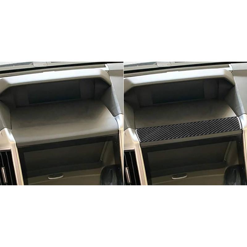 Real Carbon Fiber Car Accessories Dashboard Panel Decorative Cover Soft Sticker For Subaru Impreza 2017- Crosstrek 2018-