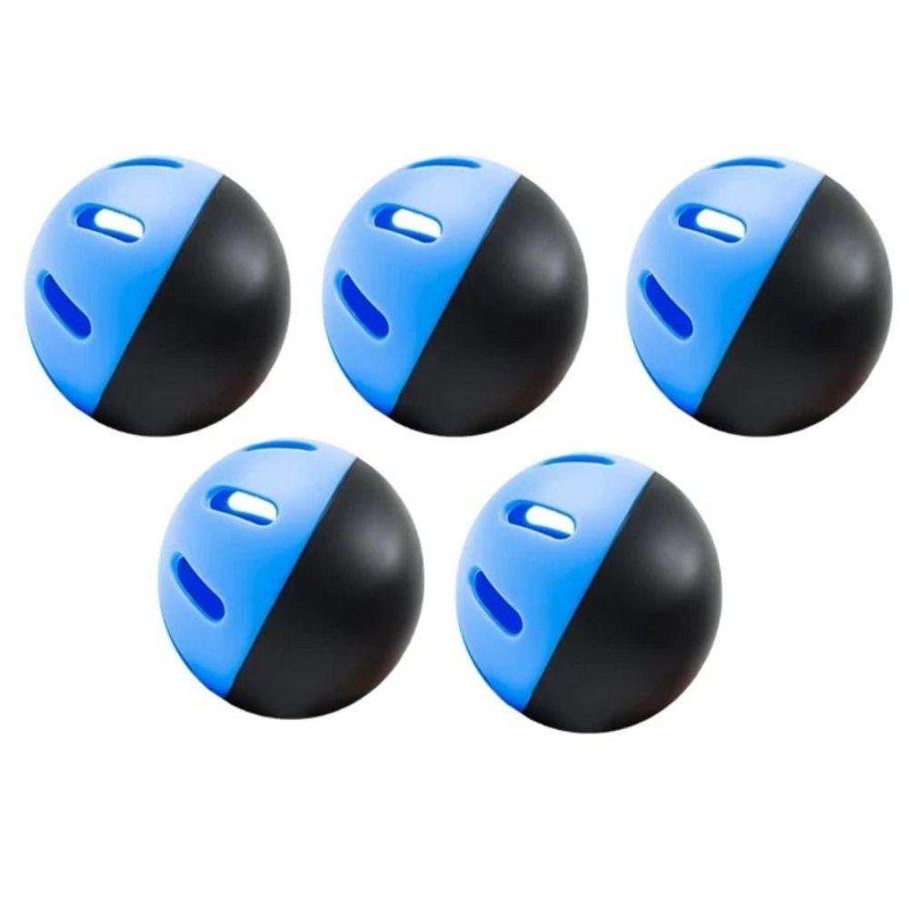 

5PCS 74MM Baseball Practice Balls EVA Softballs Plastic Airflow Balls Outdoor чёрный/синий