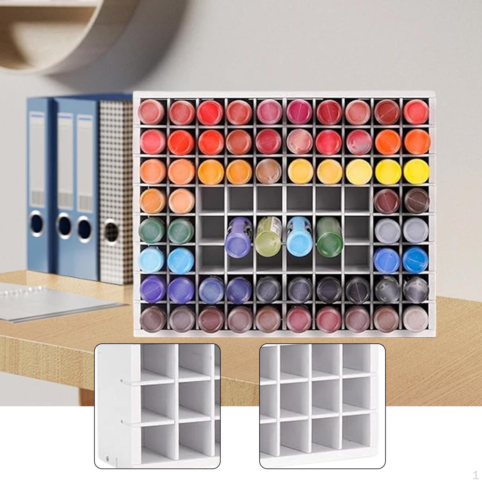 Storage Organizer for Craft Paints, Paint Rack, Desktop Painter, Stackable 2 Acrylic