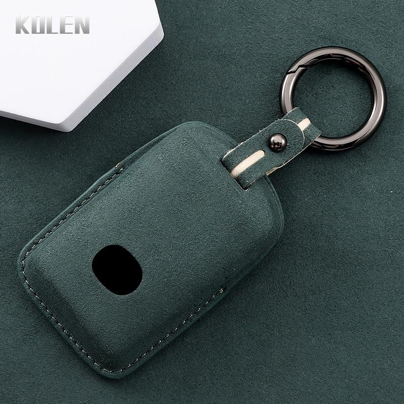 Auto Smart Key Fob Cover Case Fit For Mazda 3 6 Alexa Cx30 Cx3 Cx-3 Cx-4 Cx5 Cx-5 Cx8 Cx-8 Cx-30 Cx9 Cx-9 Mx30 Mx5 Mx-5 Genuine Leather Remote Bag