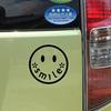 Nc-smile Lächeln Aufkleber Schneideaufkleber Decal (Durchmesser 100mm, Schwarz)