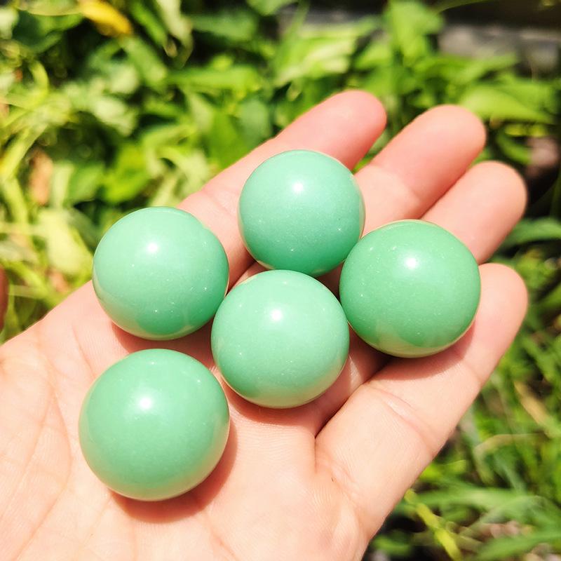 

Натуральна нічна перлина, що світиться, місячний камінь, ручна куля, прикраса 2.5cm (No Hole)