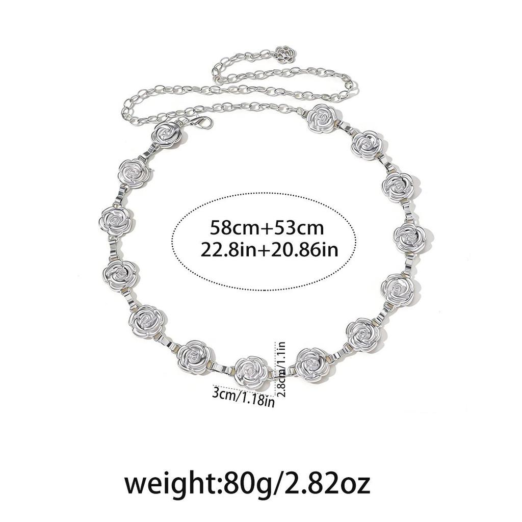 Bohemian Retro Metal Waist Chain for Women - Ethnic Style Body Jewelry