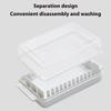 Butter Dish with Lid for Countertop Plastic Butter Keeper and Cutting Slot for Dividing and Storing