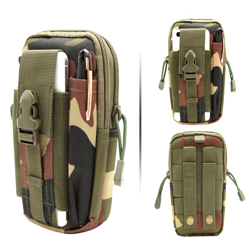 Outdoor Sports Multi-Functional Accessory Bag Large Capacity Mobile Phone Hanging Bag Tactical Waist Pack