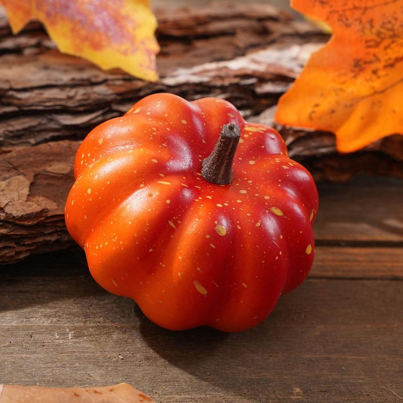 Realistic Halloween Pumpkin Ornaments Durable Festive Decorations Cute Photo Props for Yard Patio Party Display