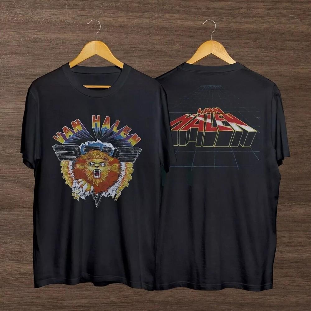 Van Halen Diver Down Unisex Classic T-Shirt, Vintage Van Halen 2 Sided Shirt Unisex T-Shirt L