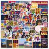 100pcs Barcelona FC Series Graffiti Stickers for Mobile Phones and Computers, Waterproof Decorative Stickers, Creative DIY Stationery Stickers