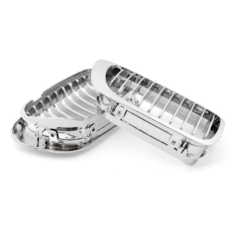 Car Front Fence Grill Grille Chrome For BMW E46 2 Doors 1998 2000 2001 3 Series