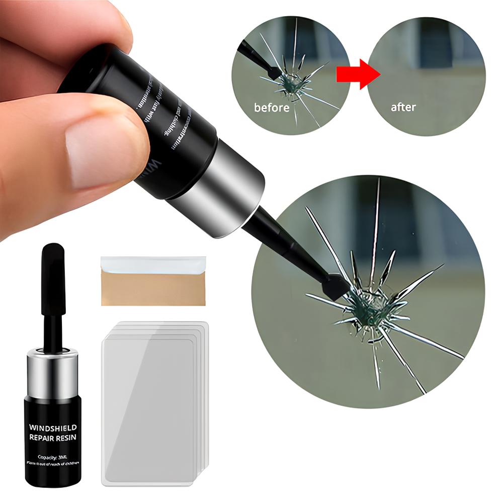Car Windshield Cracked Repair Tool DIY Window Screen Kit Restoration Curing Glue Auto Glass Scratch Crack Restore No Trace