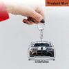 Cool Sports Car Racing Keychains for Accessories Bag Fashion Red Car KeyChain Ring Jewelry Fans Gifts Keyrings