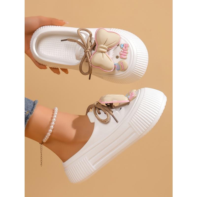 [Comfort EVA Slides] Lightweight & Breathable Women's Bow EVA Slides | Multiple Colors, Height-Boosting Comfort, Durable & Slip-Resistant