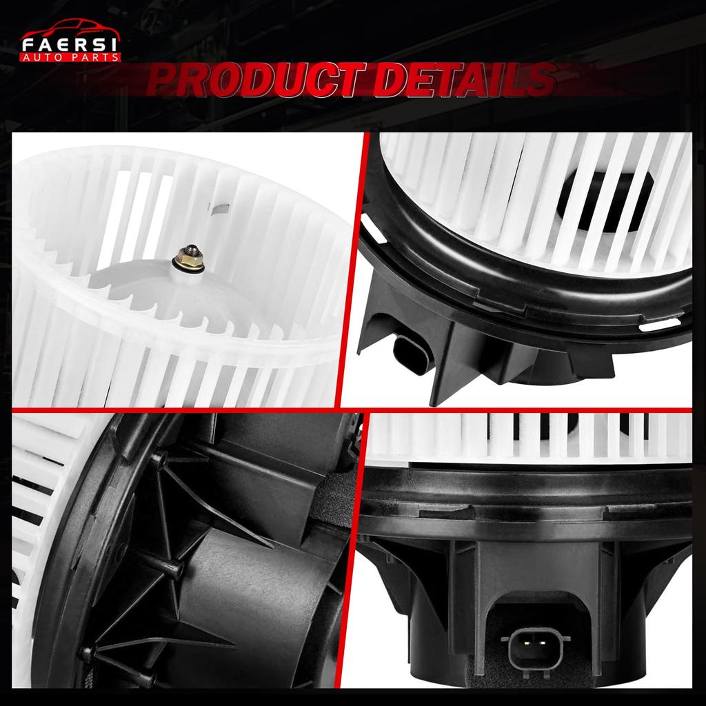 FAERSI A/C Heater Blower Motor with Fan Cage Replaces Jeep Wrangler & TJ 2002-2006