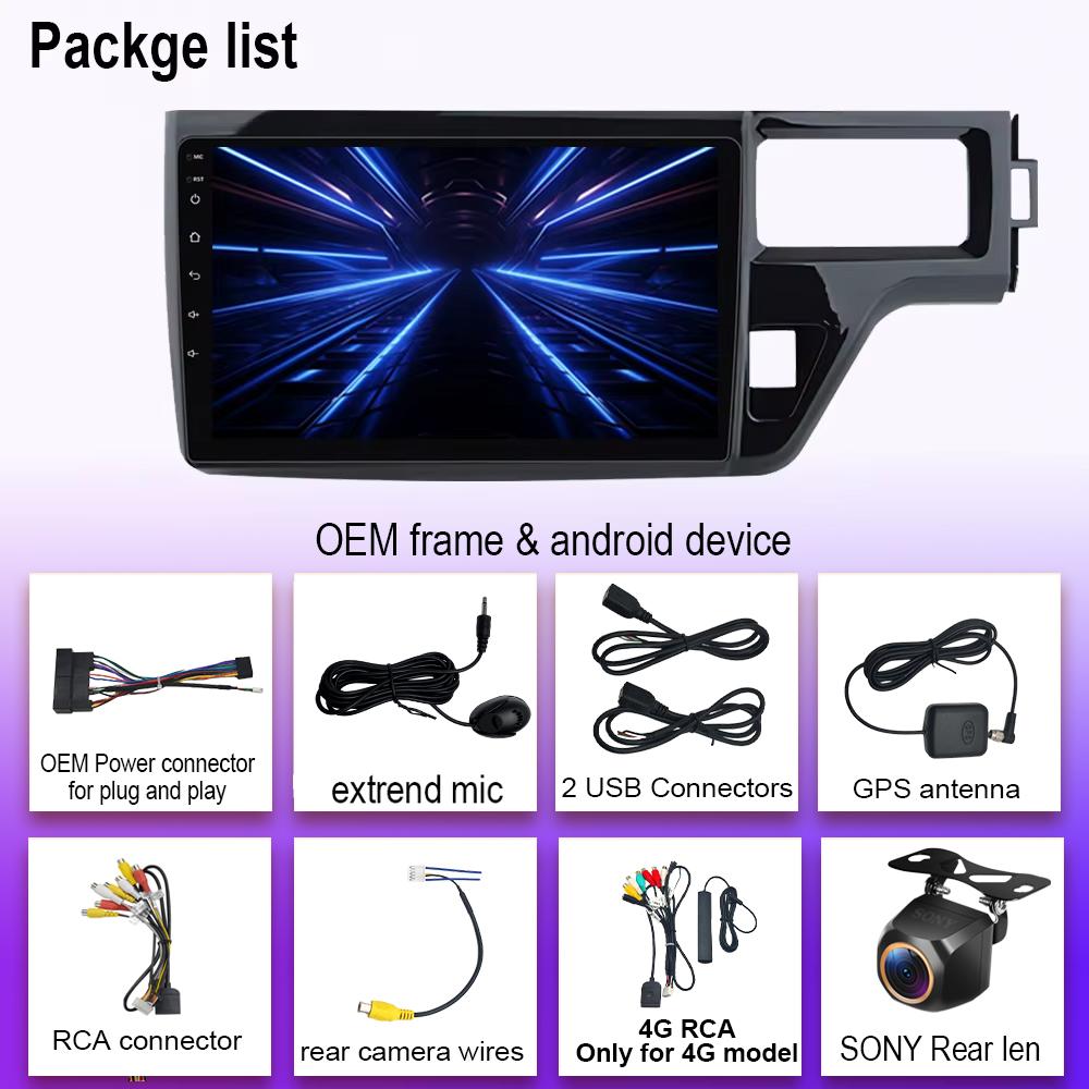 Android 14 Für Honda Stepwgn 5 2015 - 2021 Autoradio Stereo Head Unit Multimedia Video Player Hochleistungs-CPU Kein 2din DVD