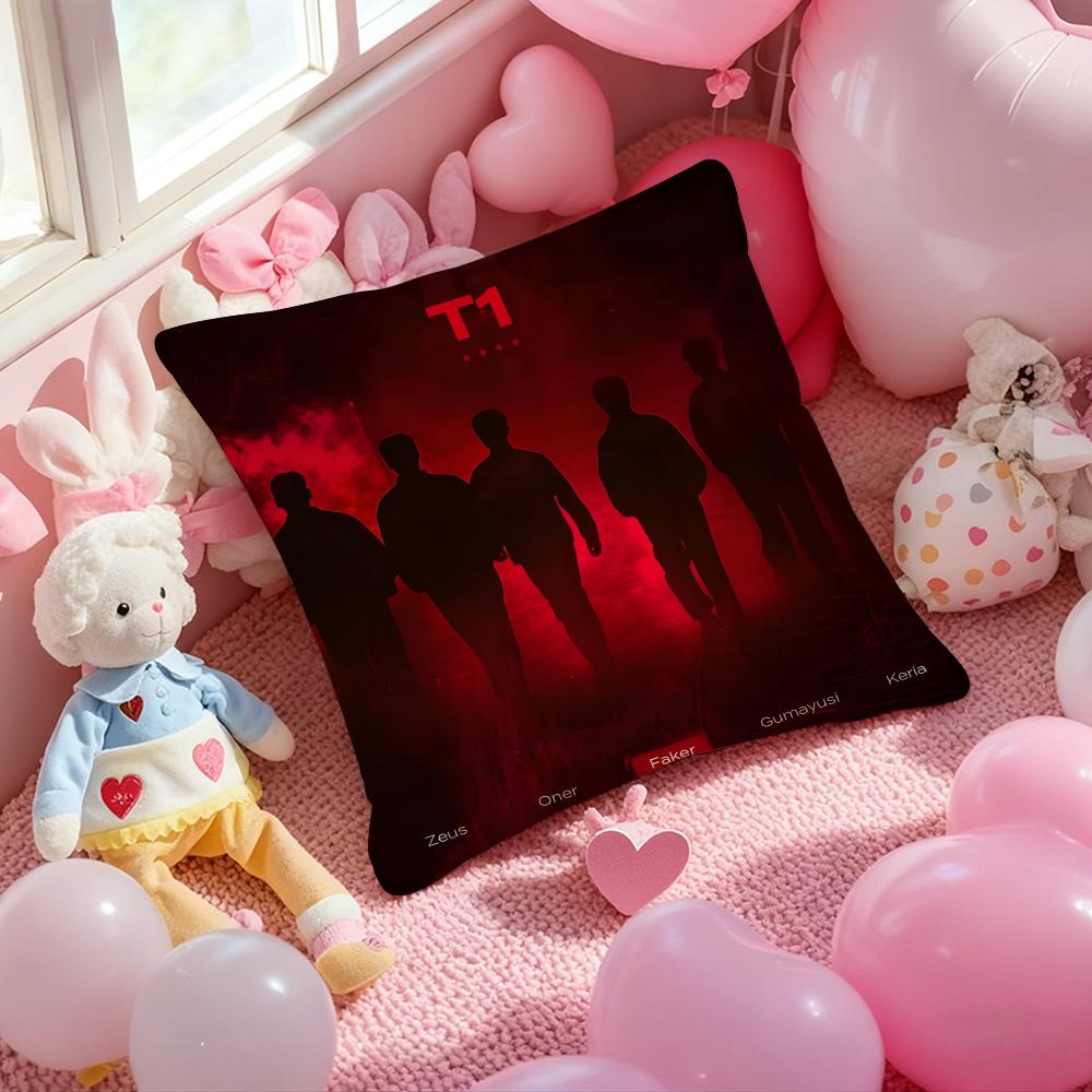 Самая сильная наволочка F-Faker Мягкая плюшевая ткань Двусторонняя печатная чехол на подушку Теплая зимняя наволочка для дивана 30cmx30cm