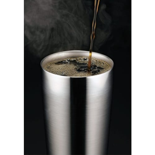 Kakusei Tasty Mirror Doppelwandiger Vakuum-Isolierbecher, Silber, 330ml, TM-01