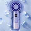 Rechargeable Mini High-speed Fan Low Noise Fast Cooling Fan Handheld Turbo Fan  For Work and Study