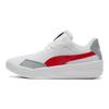 Puma Clyde All Pro Team Round Toe Lace-Up Shock Absorbing Non-Slip Wear-Resistant Low-Top Basketball Shoes Unisex Sneaker White Red 195509-04