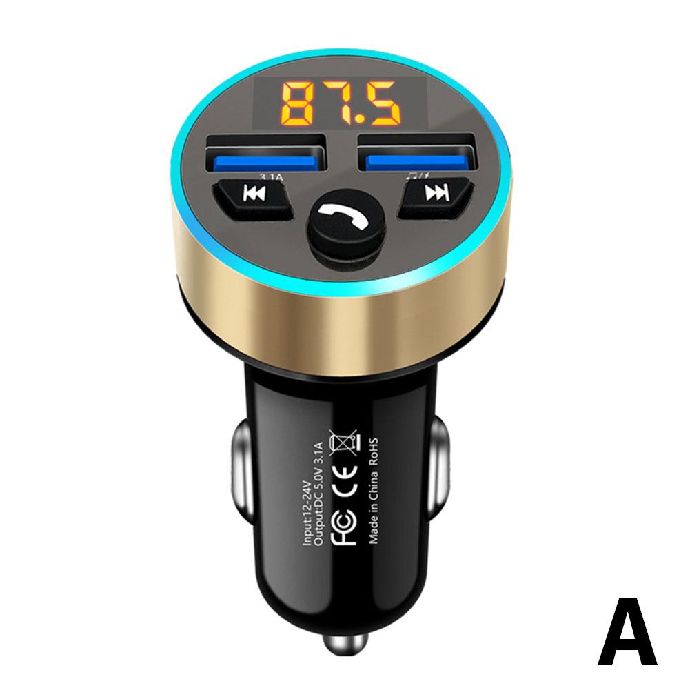 Car FM Transmitter Wireless Bluetooth 5.0 USB Auto Aux Radio Mp3 TF Card Player Music BT Hands-free Call Car