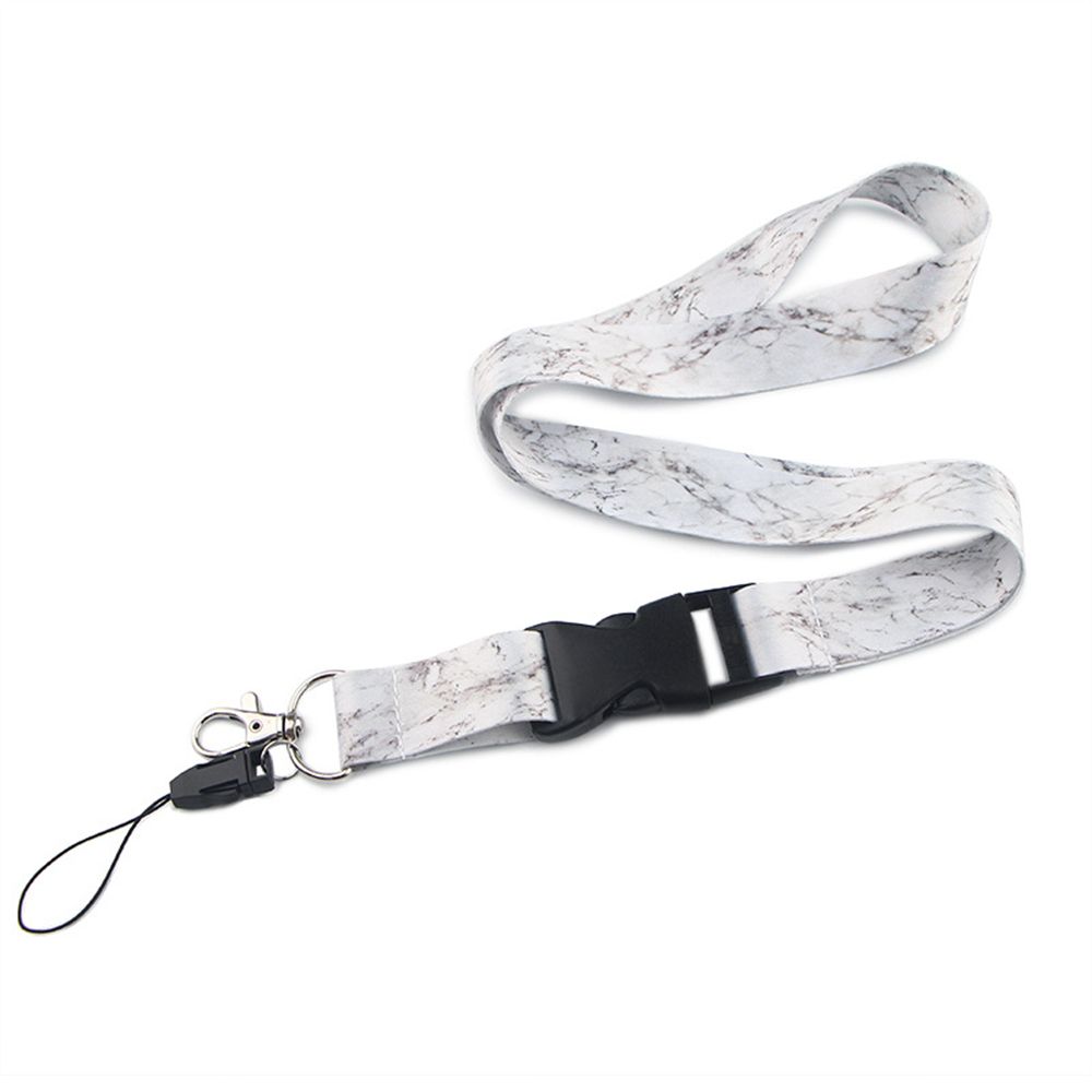 Key Ring Holder ID Badge Holder Neck Straps Phone Lanyard Strap Marbling Lanyard Phone Hang Rope