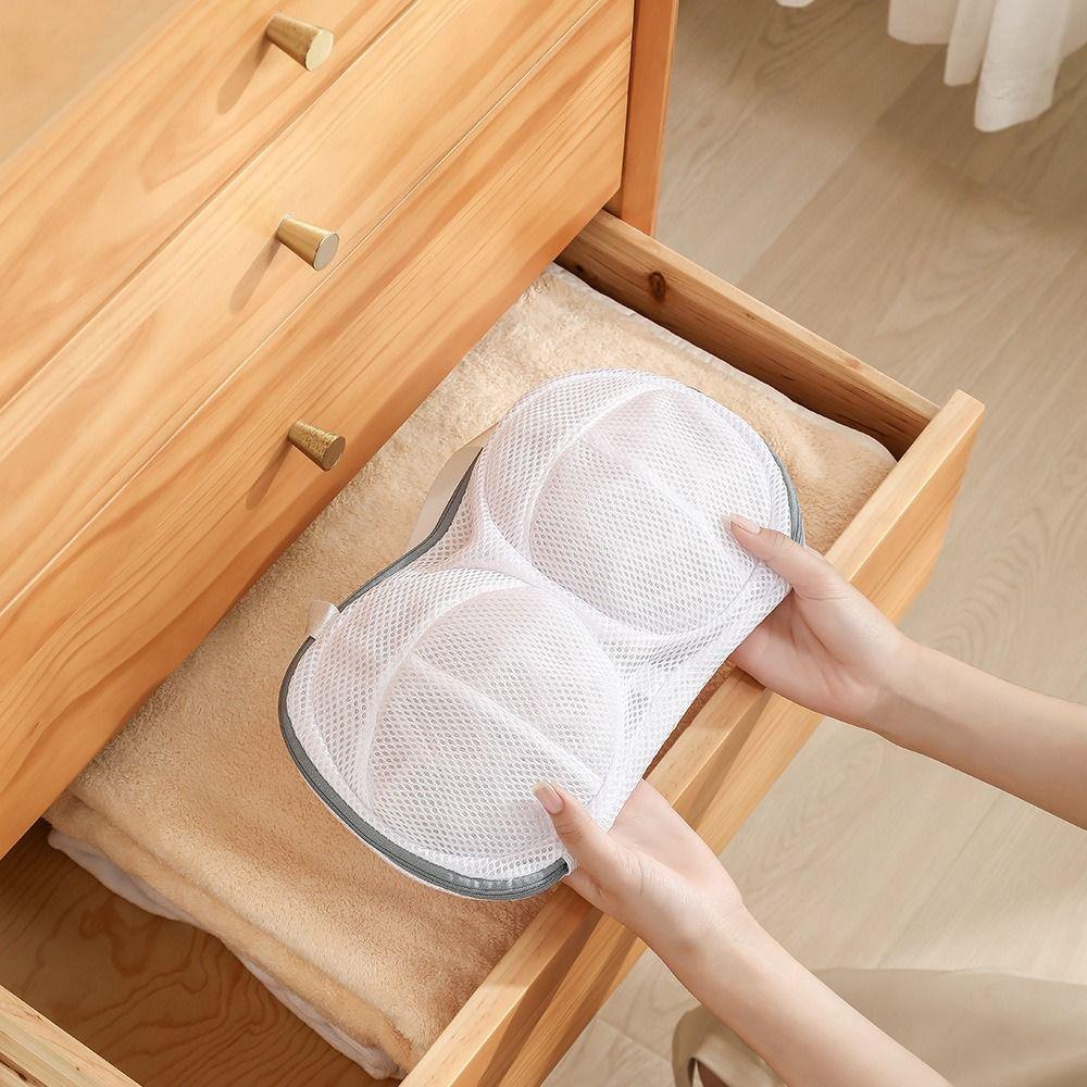 Zippered Closure Underwear Laundry Bag Anti-Deformation Bra Mesh Bag Sports Bra