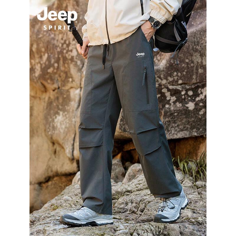 JEEP Men s Casual Workwear Straight-Leg Pants 4XL
