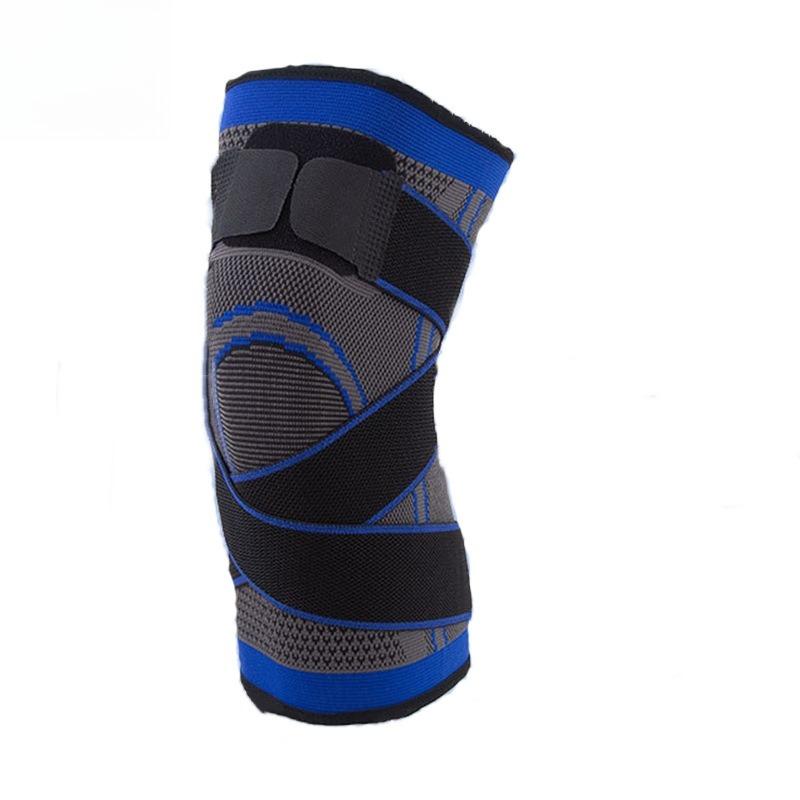 Sports Knee Pads  Eight-character Straps Pressurized New Nylon Breathable Basketball Football Volleyball Brace Protector BandageElastic and Breathable