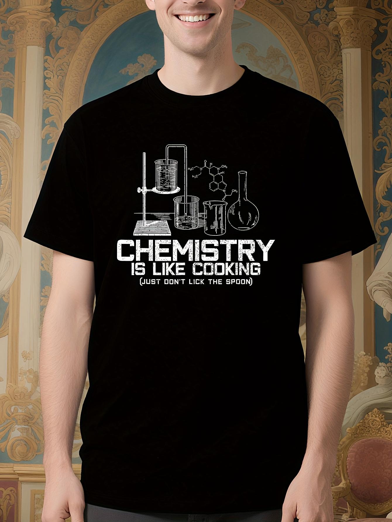 Funny Chemistry Cooking Graphic Tshirt - Soft Cotton Crew... XXL