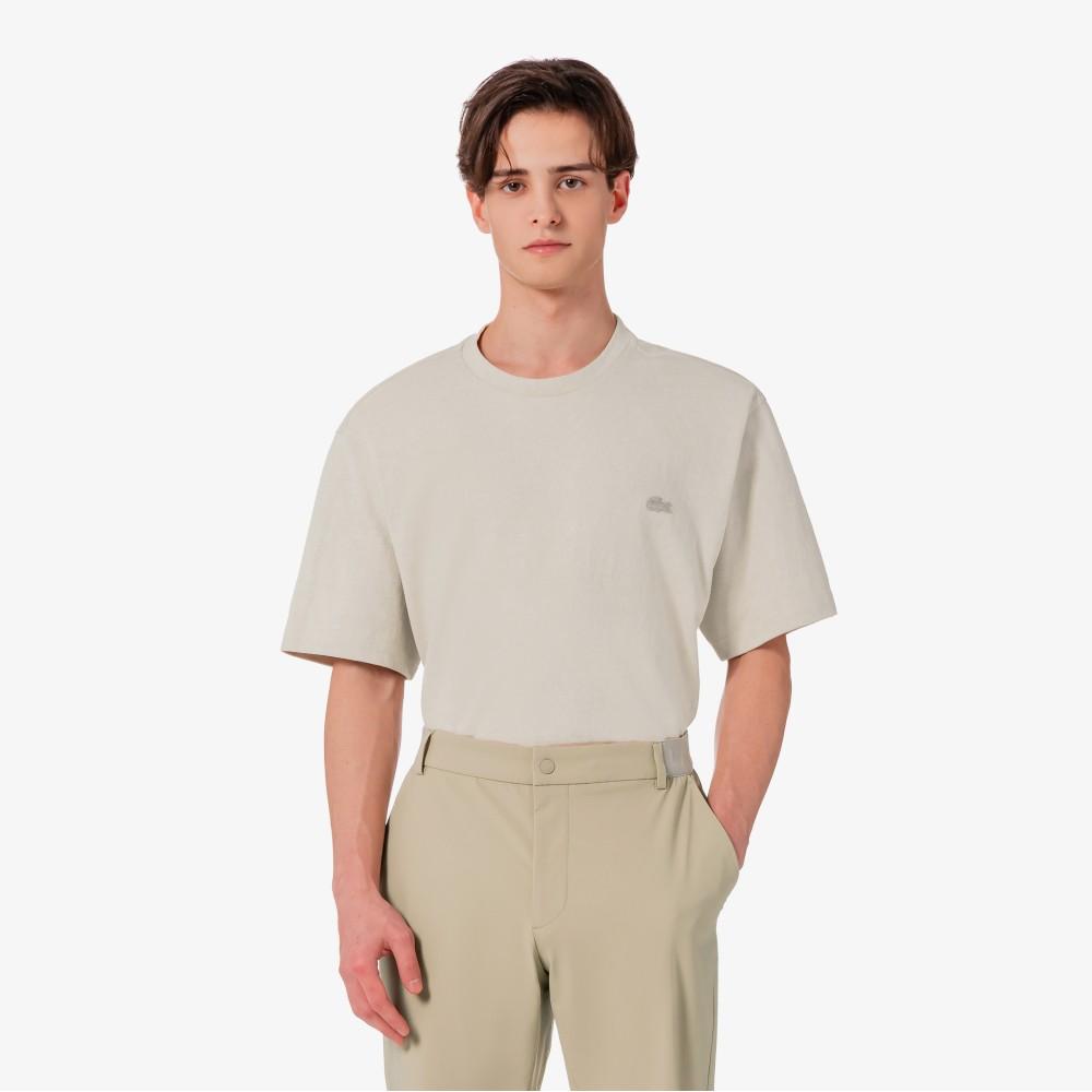 [lacoste] Men's Contrast Stitch Short-Sleeve Pocket T-Shirt TH328E-56G02S