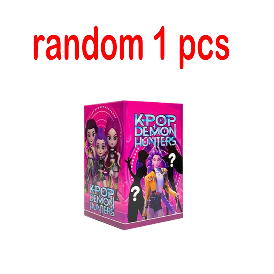 1-12pcs KPop Devil Hunter Doll Vinyl Toy Rumi Mira Zoi Character Vinyl Mask Blind Box Ornament Toy Birthday Gift