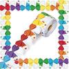 Self-Adhesive Bulletin Board Trim Colorful Bow Poster Border Stickers  for Classroom Decorations