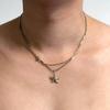 Beautiful Handcrafted Starfish Necklace Tarnish Resistant Stainless Steel Clavicle Chain For Everyday Wear