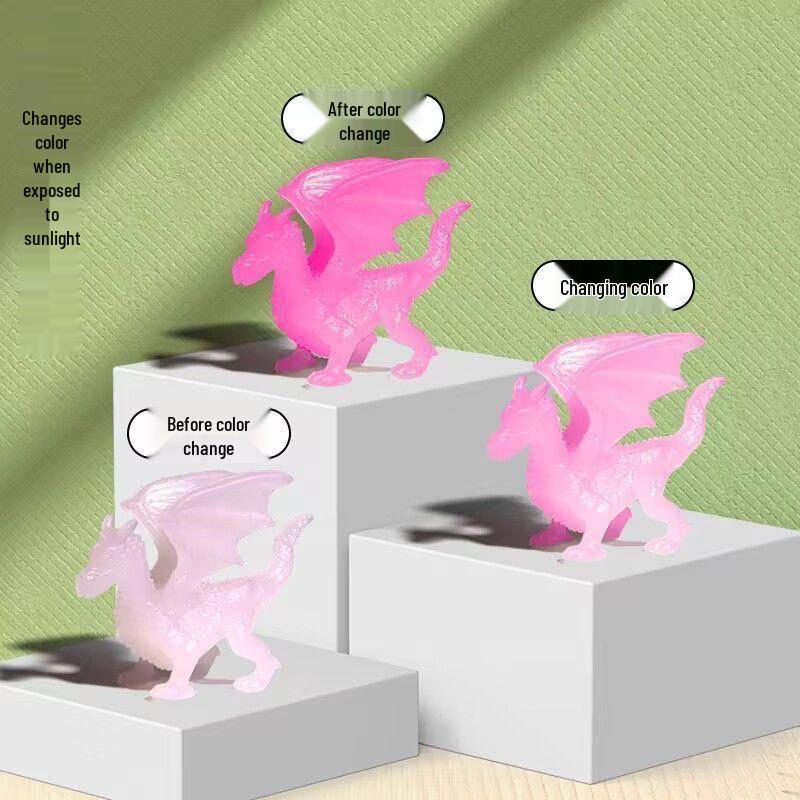 Color-Changing Soft Rubber Magic Dragon Toy with Light