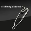 4Pcs Longline Fishing Snap Clip Quickly Lock Lures Connector Stainless Steel Hooked Snap Pin Longline Branch Hangers