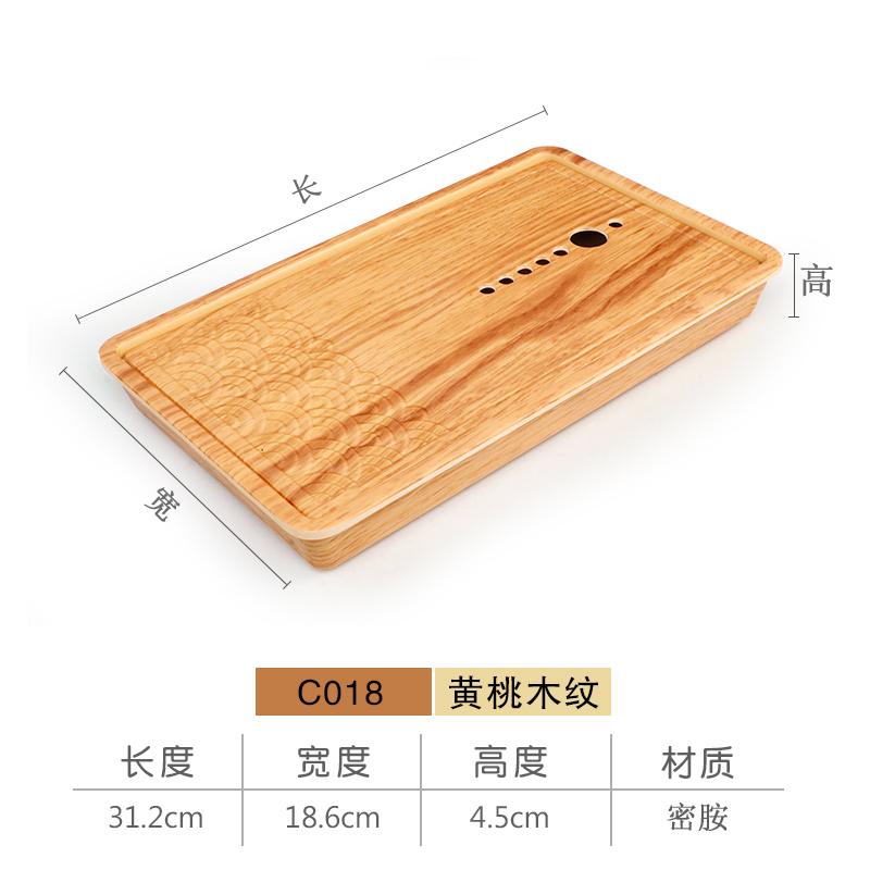 Wood Grain Melamine Plate Hot Pot Restaurant Dry Ice Plate Sashimi Plates Serving Plates Fruit Dish Dessert Bowl Snack Tray