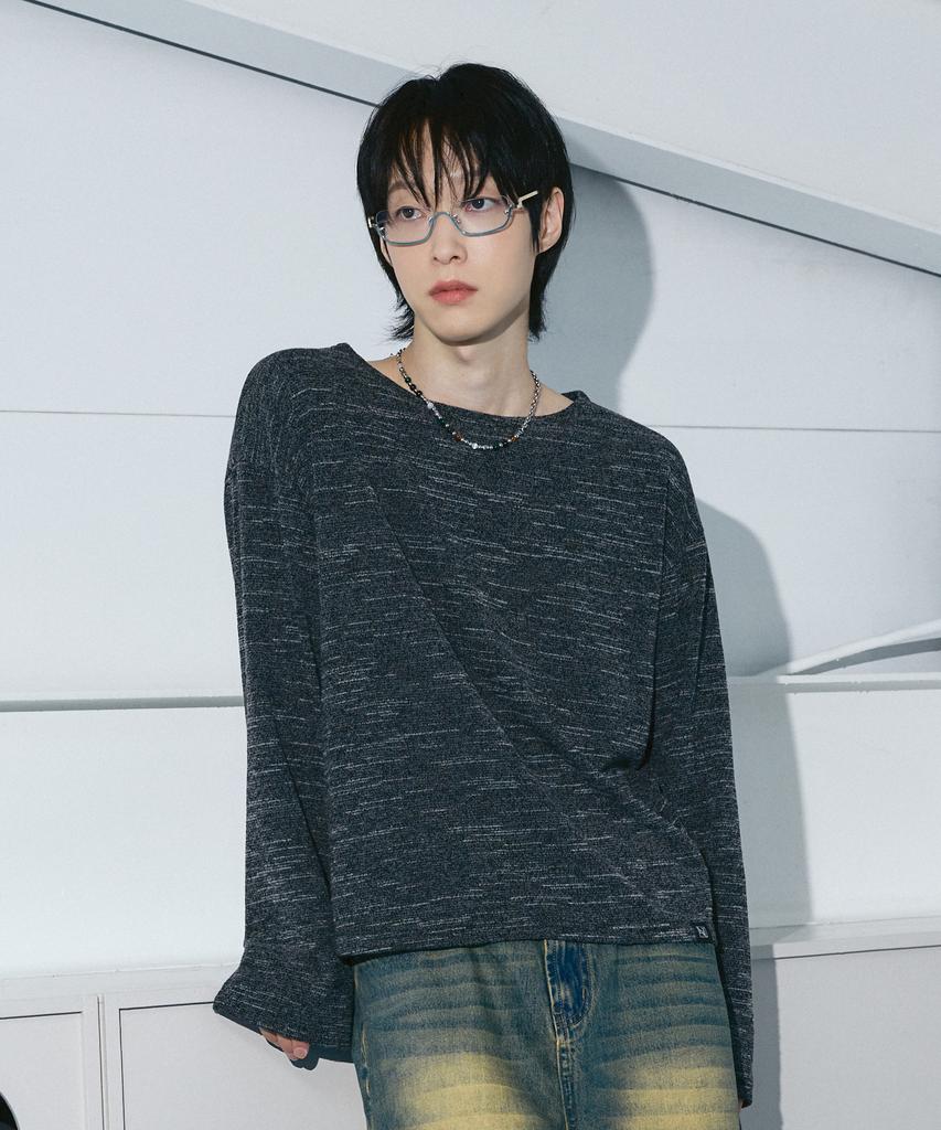 LXT Soft Crop Knit Long Sleeve [Charcoal]