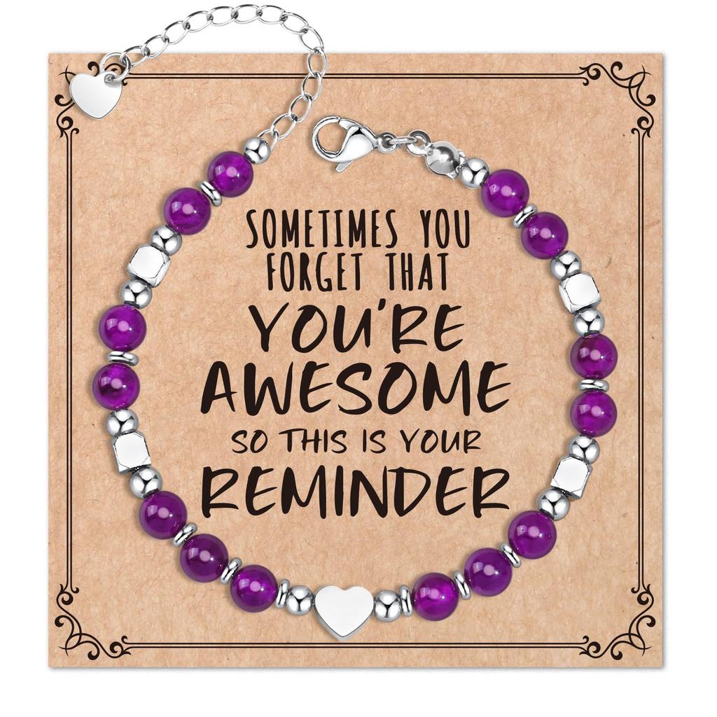 JYL TS Bracelet Letter Heart  Set Stackable Friendship & Personalized Luck