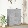 VidaXL Buffet Concrete Grey 80x35x99 Cm Engineered Wood, Storage Cabinet, Entryway Furniture, Accent Furniture, Furniture of 3328483