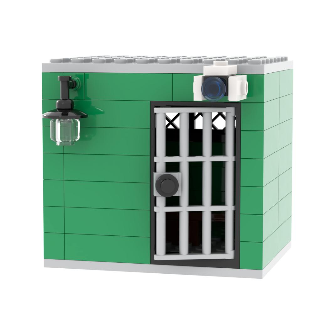 Jail Prison Cell Police Thief Building Blocks Toy Collection Kids Assembly Classic Brick Souvenir Decoration