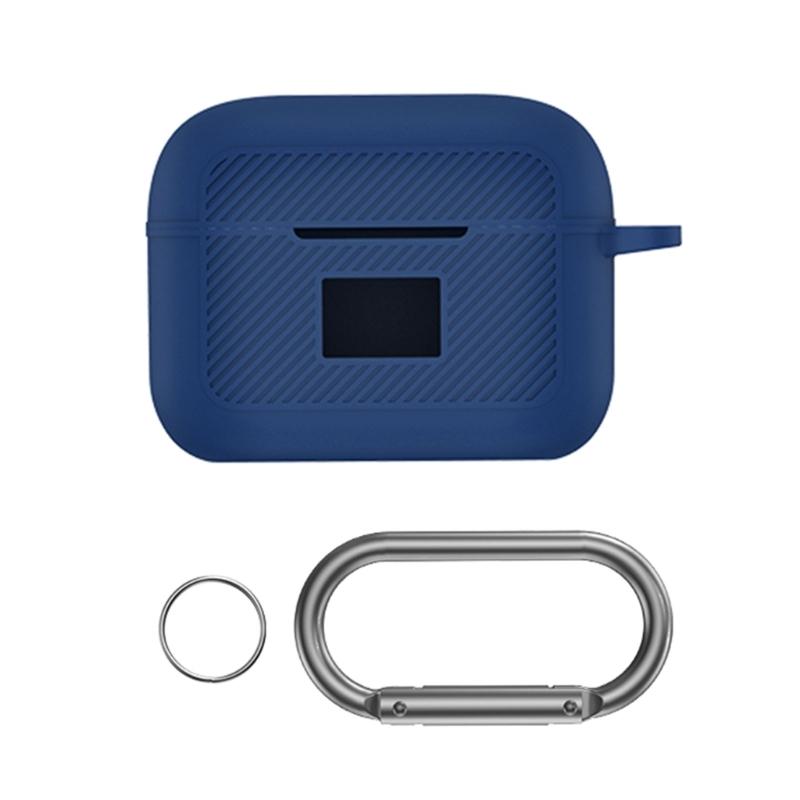 

Compatible for TOZO T20 Shockproof Headphone Sleeve Impact-resistant Housing Anti-dust Washable Silicone Cover Soft Case синий