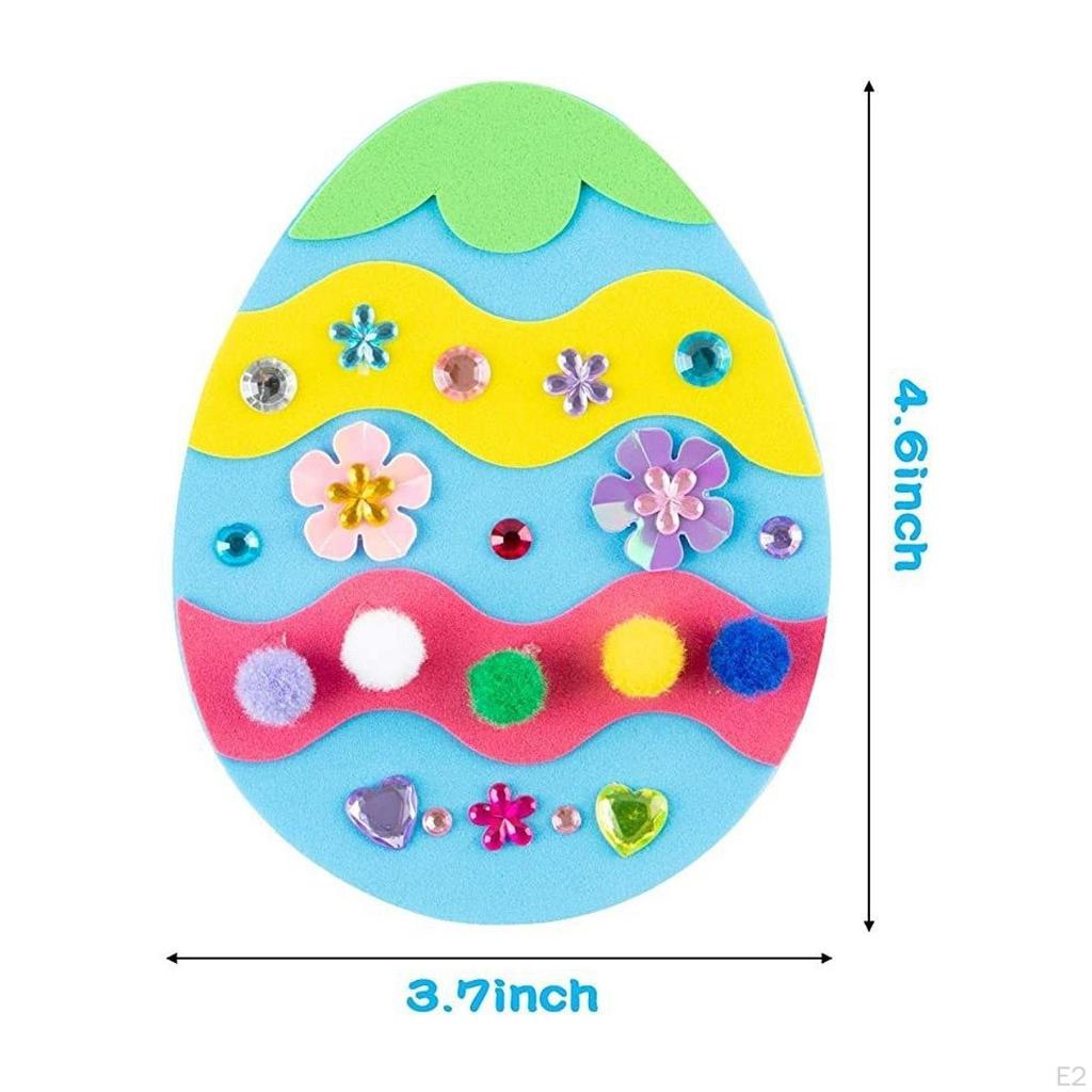 Easter Foam Stickers Set,Easter Egg Bunny Chick,Easter Basket Stuffers Ornament,DIY Arts and