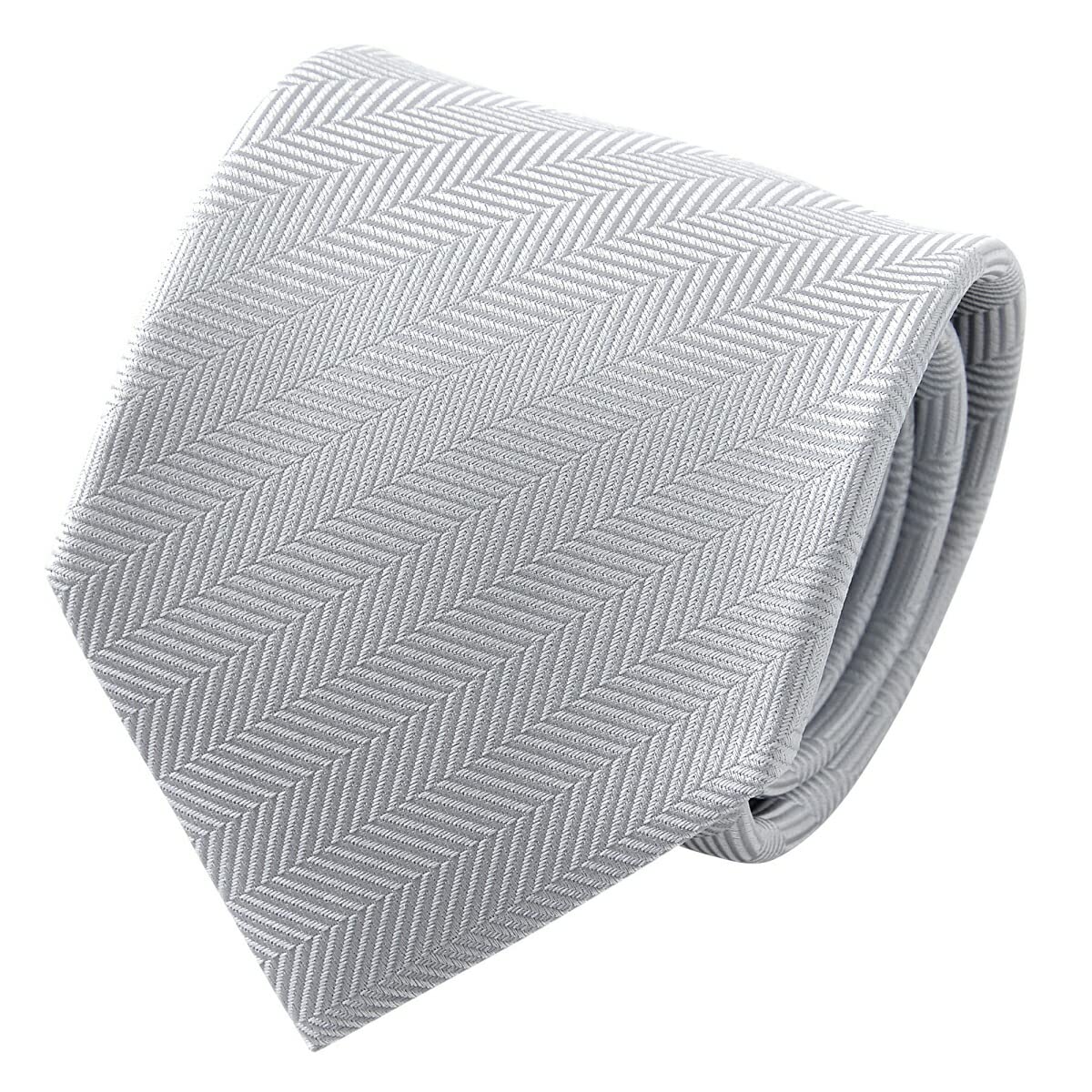 

Ogier Silver Made in Formal Necktie for and Business Men s Necktie, 100% Silk, Japan, Weddings, Receptions,