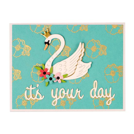 Swan Crown Metal Cutting Dies DIY Scrapbooking Emboss Paper Cards Album Stencil