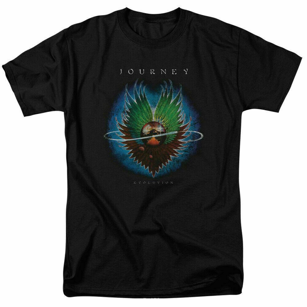 Journey Evolution Album Cover T Shirt Licensed Sweet and Simple Rock Band Black XXXXL