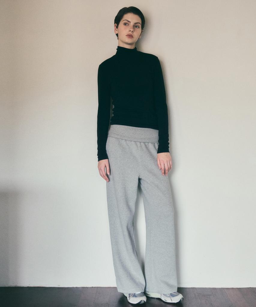 Wednesday Oasis For Woman Easy Flap Wide Sweatpants_Melange Gray(W25-Pt35)
