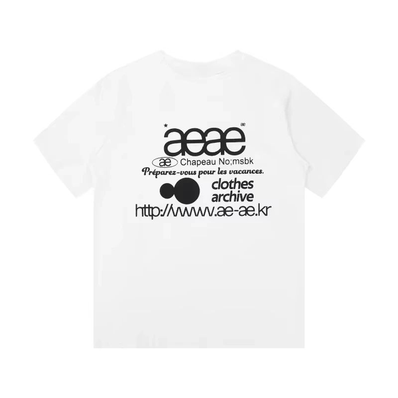 Y2k T-shirts Tops Casual Summer Fashion Classic Letter Logo Versatile Loose Comfort Short-sleeved Print Cotton T-shirt Unisex
