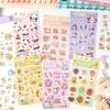 Yuezhen Gulu Cute Cartoon PET Die-Cut Journal Stickers for Kids