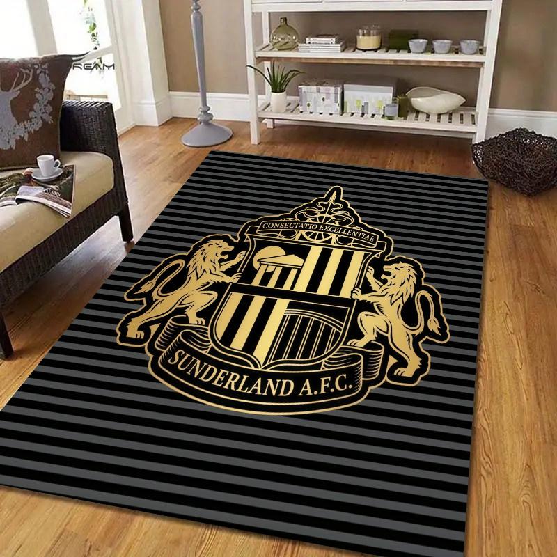 Sunderland Flannel Pattern Square Carpet,Area Rug,Carpet Rug for Living Room Bedroom Sofa Playroom Decor,Non-slip Floor Mat