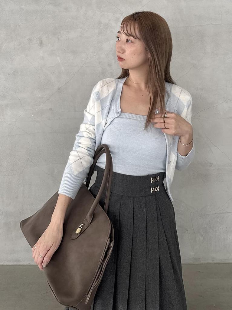 Pleated Layered Midi Skirt SWFS255101GRY0